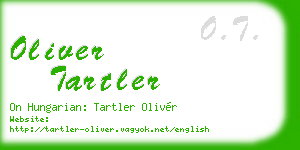 oliver tartler business card